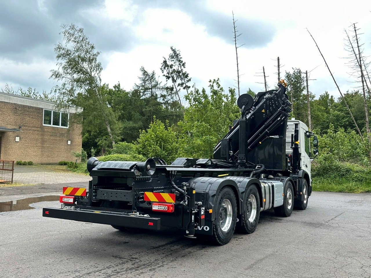 Hákový nosič kontajnerov, Auto s hydraulickou rukou Volvo FMX 500 8x4 Abrollkipper + Kran Hiab 658-6: obrázok 6
