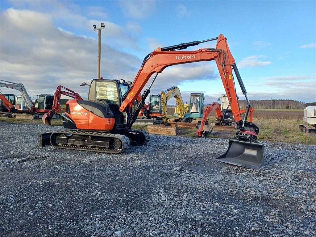 Kubota KX080-4a Pyörittäjällä - Mini rýpadlo: obrázok 4 Kubota KX080-4a Pyörittäjällä - Mini rýpadlo: obrázok 4