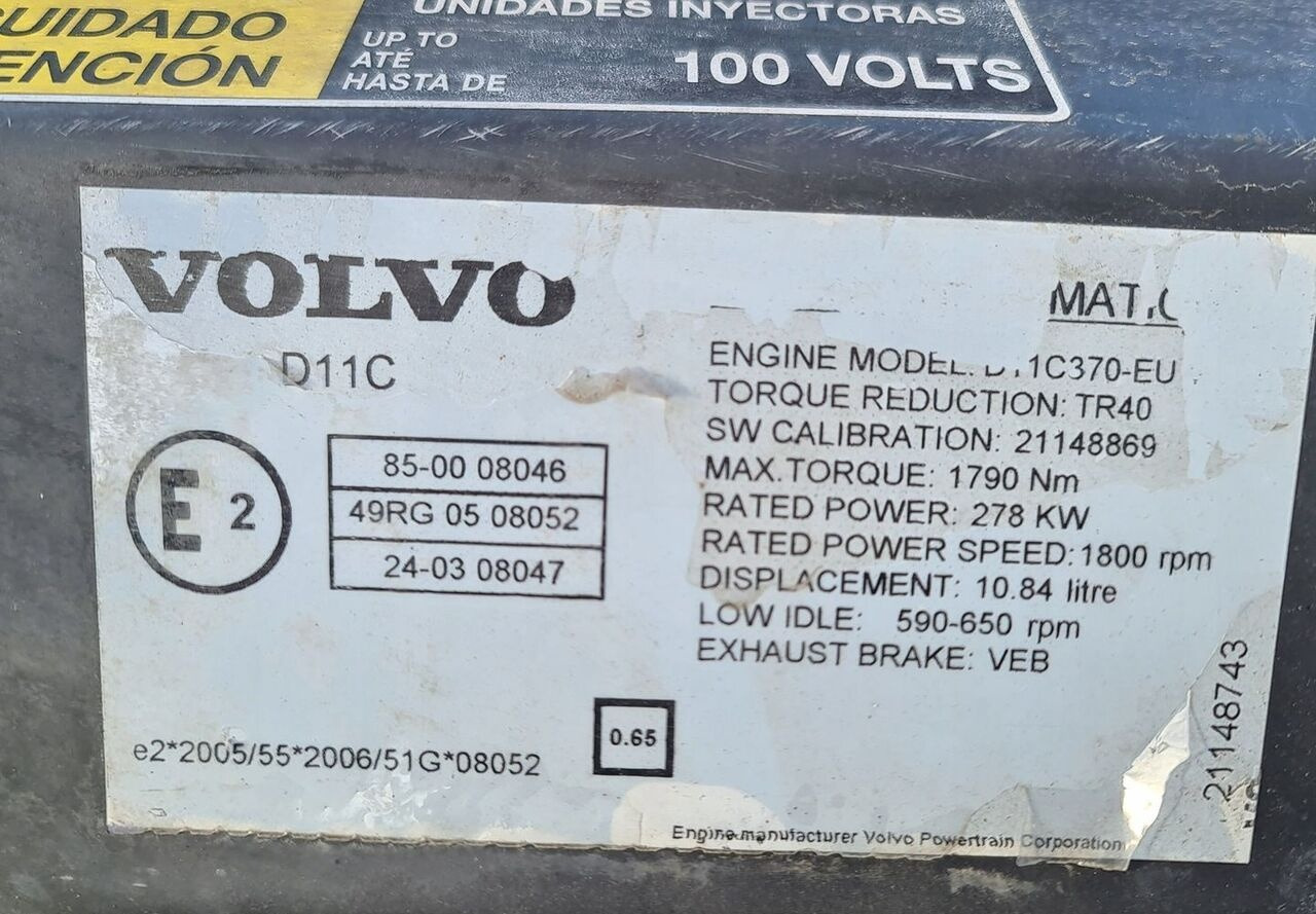 Volvo D11C 370 410 450 VOLVO Volvo FMX - Motor pre Nákladné auto: obrázok 2 Volvo D11C 370 410 450 VOLVO Volvo FMX - Motor pre Nákladné auto: obrázok 2