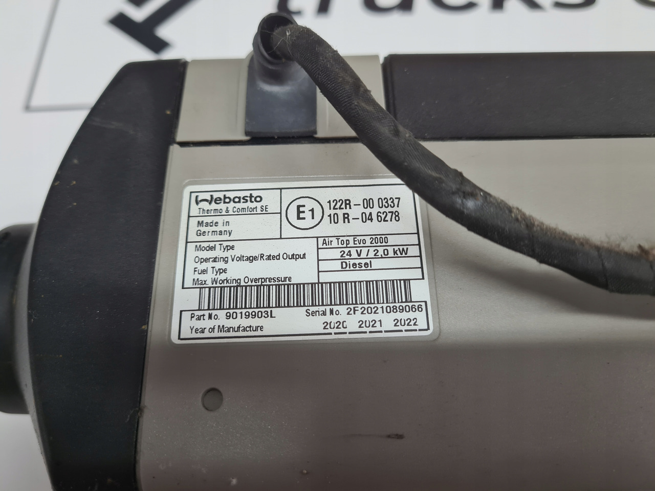 WEBASTO WEBASTO OGRZEWANIE POSTOJOWE AIR TOP EVO 2000 VOLVO FH 4 RENAULT GAMA T RANGE - Kúrenie/ Vetranie pre Nákladné auto: obrázok 3 WEBASTO WEBASTO OGRZEWANIE POSTOJOWE AIR TOP EVO 2000 VOLVO FH 4 RENAULT GAMA T RANGE - Kúrenie/ Vetranie pre Nákladné auto: obrázok 3