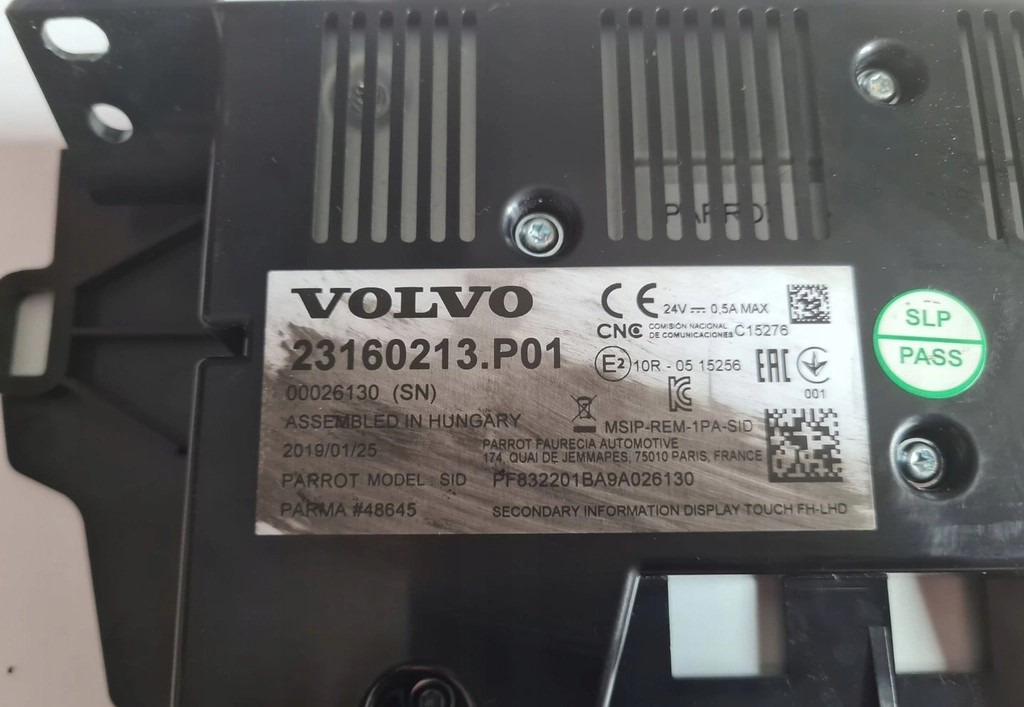WYŚWIETLACZ PANEL RADIA NAWIGACJI VOLVO FH 4 FH 16 EURO 6 23160213 - P01 - Palubná doska: obrázok 4 WYŚWIETLACZ PANEL RADIA NAWIGACJI VOLVO FH 4 FH 16 EURO 6 23160213 - P01 - Palubná doska: obrázok 4