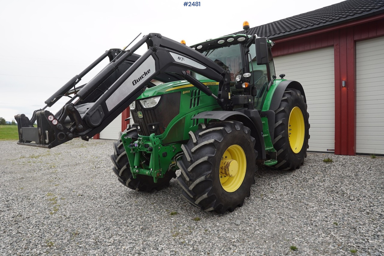 2017 John Deere 6215R w/Quicke loader and front hydraulics - Traktor: obrázok 1 2017 John Deere 6215R w/Quicke loader and front hydraulics - Traktor: obrázok 1