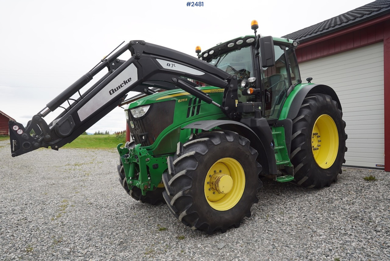 2017 John Deere 6215R w/Quicke loader and front hydraulics - Traktor: obrázok 2 2017 John Deere 6215R w/Quicke loader and front hydraulics - Traktor: obrázok 2