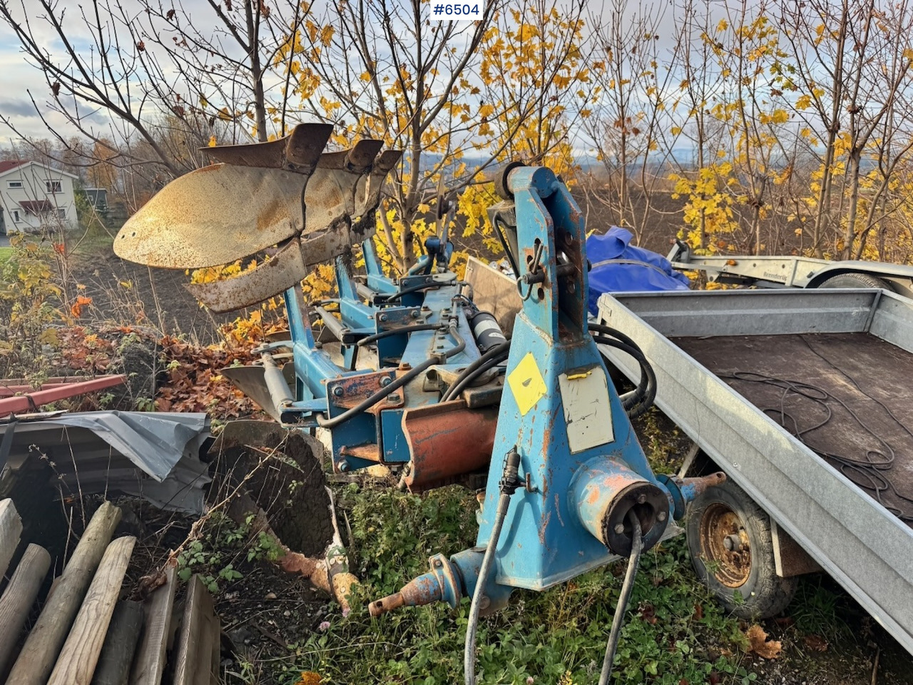 Approx. 1995 Øverum 3-furrow reversible plough - Stroj na obrábanie pôdy: obrázok 1 Approx. 1995 Øverum 3-furrow reversible plough - Stroj na obrábanie pôdy: obrázok 1