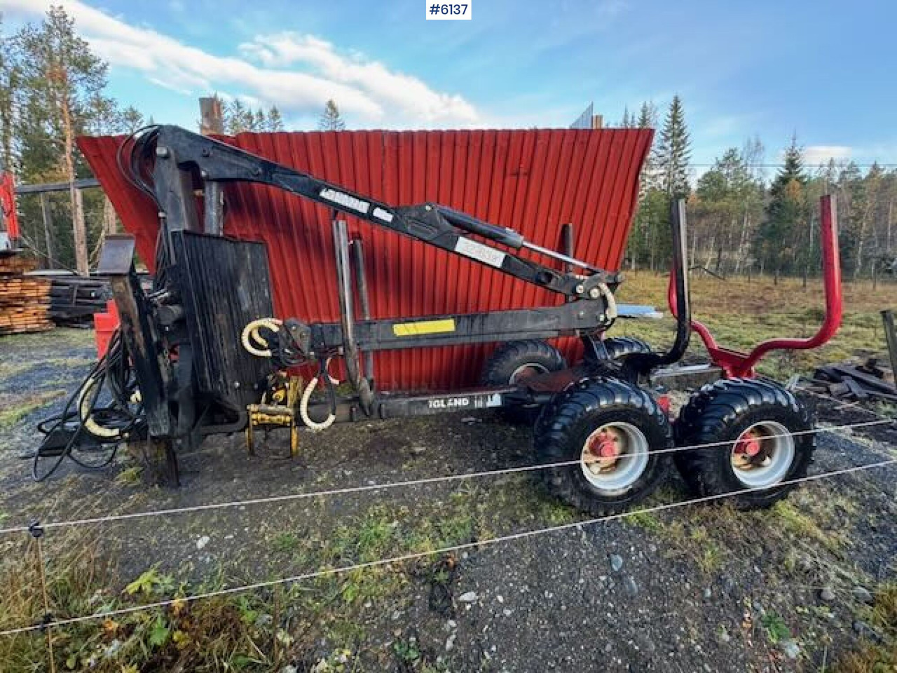 Igland timber trailer with E07 crane - Klanicový príves: obrázok 1 Igland timber trailer with E07 crane - Klanicový príves: obrázok 1