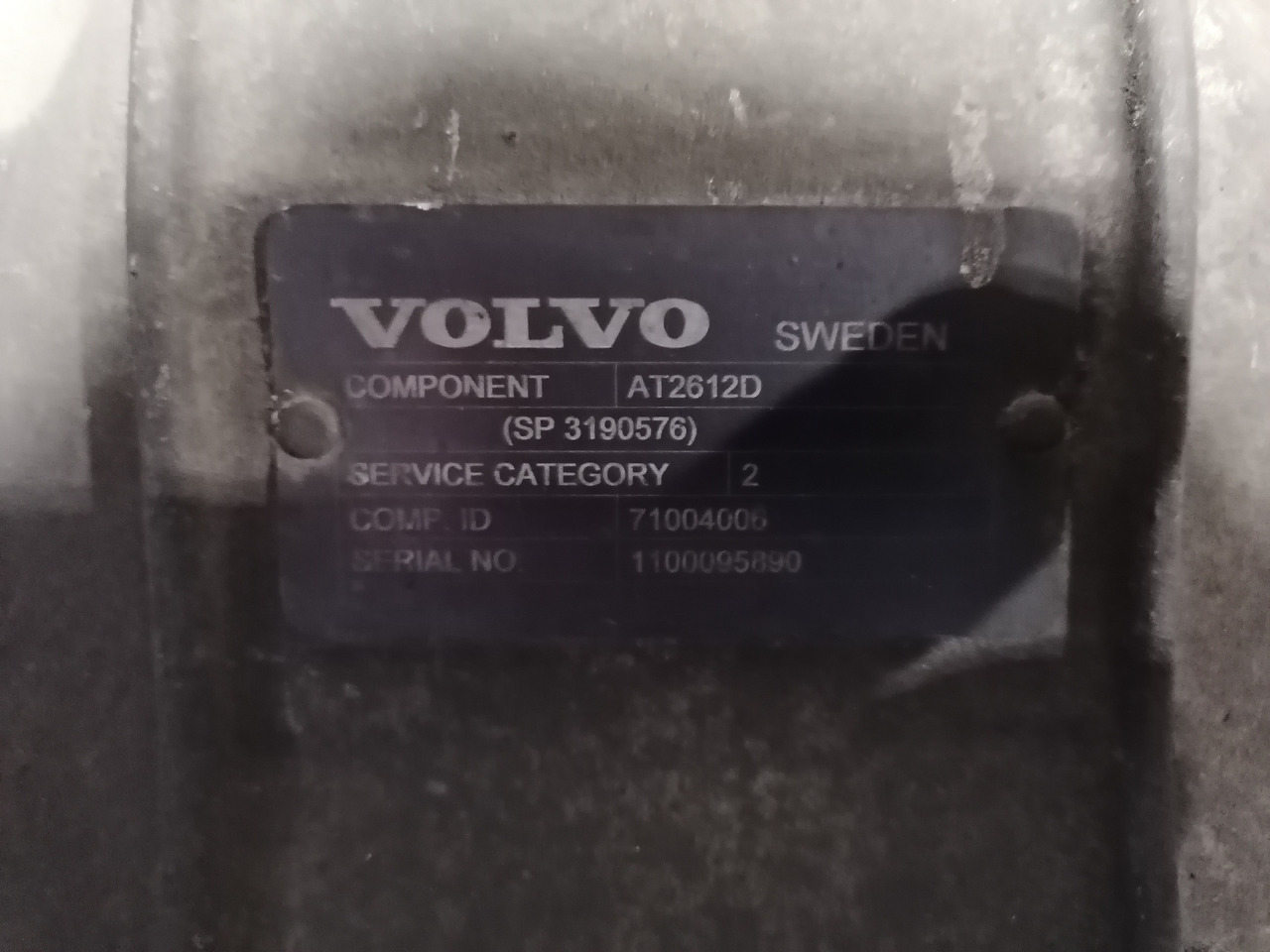 VOLVO remanufactured gearbox AT2612D - Prevodovka: obrázok 5 VOLVO remanufactured gearbox AT2612D - Prevodovka: obrázok 5