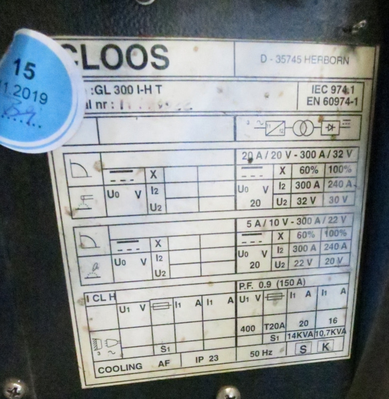 GLOOS GL 300 - Zváracia technika: obrázok 3 GLOOS GL 300 - Zváracia technika: obrázok 3