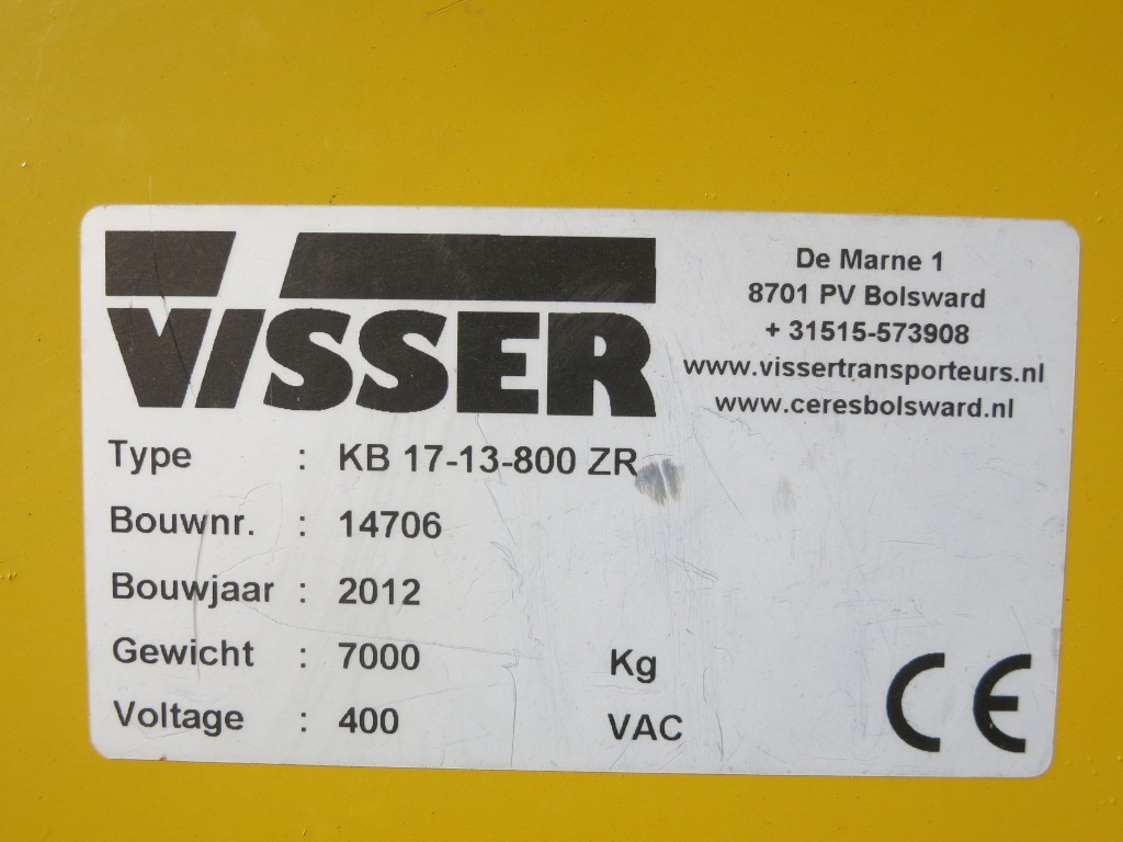 Visser Boxenfueller KB 17-13-800ZR - Posklizňové stroj: obrázok 5 Visser Boxenfueller KB 17-13-800ZR - Posklizňové stroj: obrázok 5