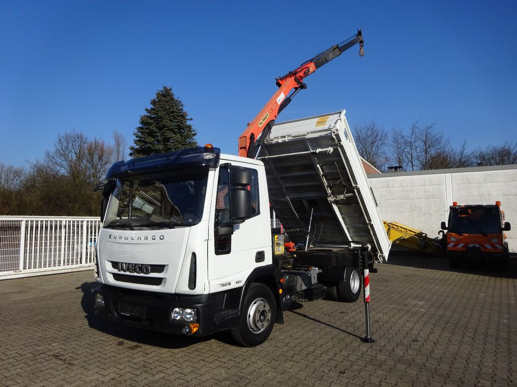 Iveco ML75E18K MEILLER 3Skipper mit PK 7001 Kran 4x2 Iveco ML75E18K MEILLER 3Skipper mit PK 7001 Kran 4x2 - Sklápač, Auto s hydraulickou rukou: obrázok 1 Iveco ML75E18K MEILLER 3Skipper mit PK 7001 Kran 4x2 Iveco ML75E18K MEILLER 3Skipper mit PK 7001 Kran 4x2 - Sklápač, Auto s hydraulickou rukou: obrázok 1