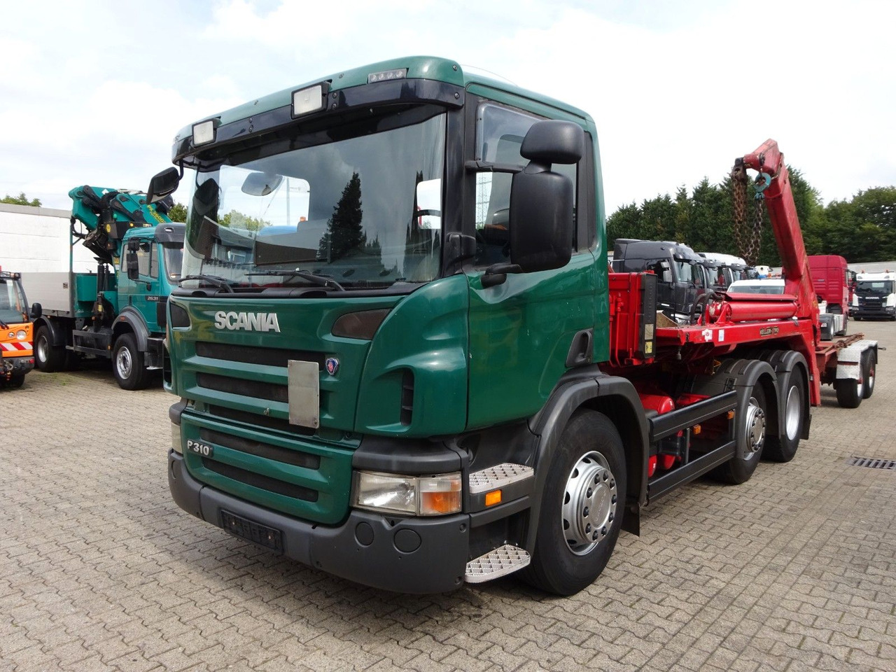 Scania P310 Absetzkipper MEILLER mit Lift+Lenkachse 6x2 - Sklápač: obrázok 1 Scania P310 Absetzkipper MEILLER mit Lift+Lenkachse 6x2 - Sklápač: obrázok 1