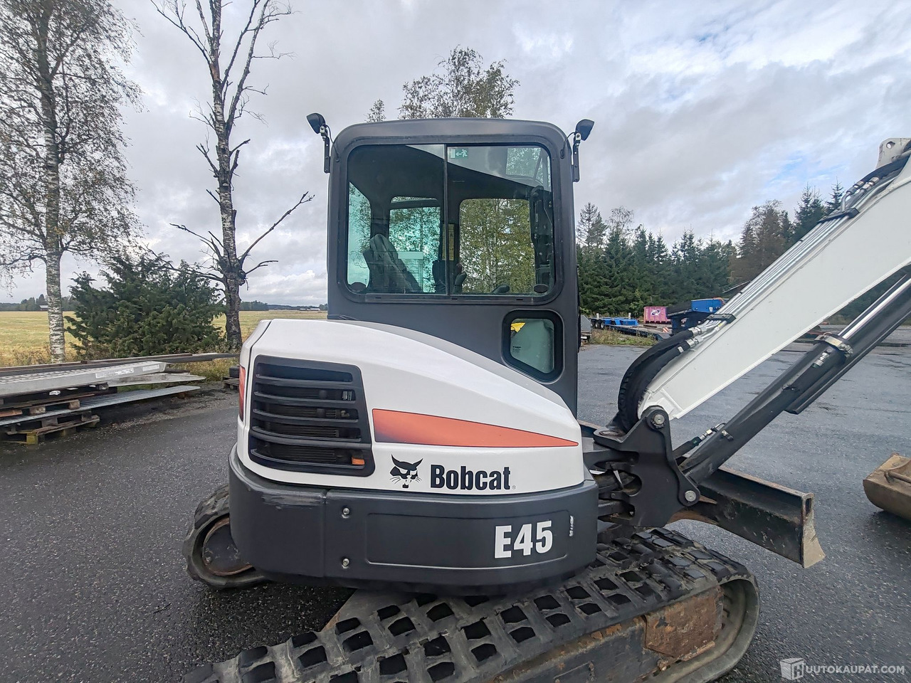 Stavebné stroje Bobcat E45 kaivinkone kahdella kauhalla, 1724H, 2021, Loimaa: obrázok 14