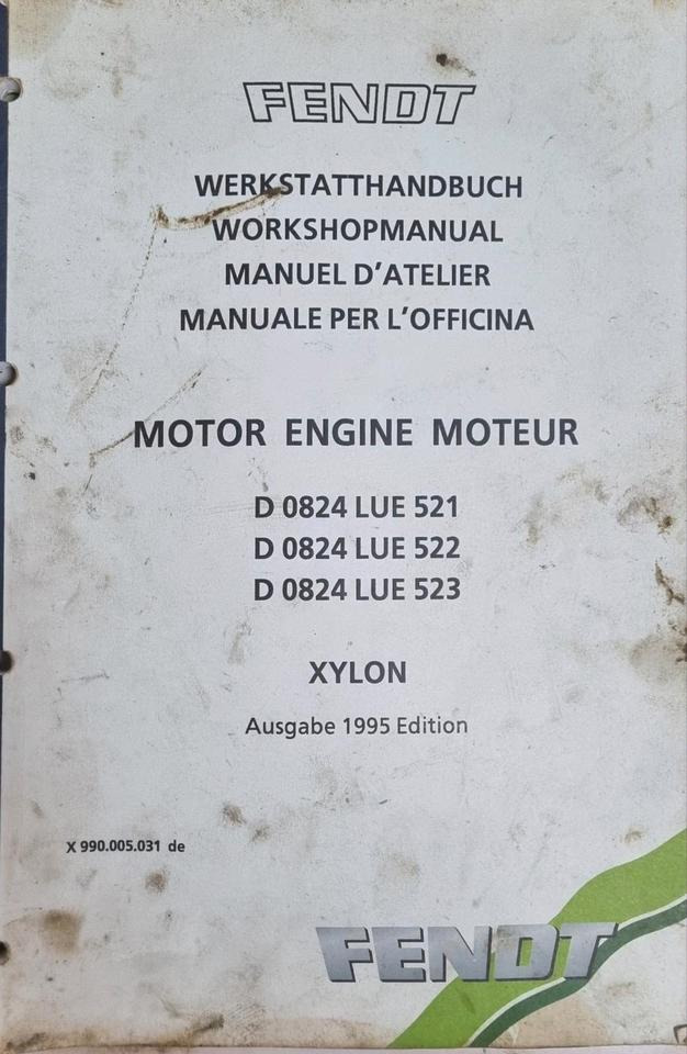 Fendt Xylon Werkstatthandbuch Reperaturanleitung 500 510 515 512 Favorit Werkstattbuch Bedienungsanleitung - Univerzálny diel pre Poľnohospodárske stroje: obrázok 4 Fendt Xylon Werkstatthandbuch Reperaturanleitung 500 510 515 512 Favorit Werkstattbuch Bedienungsanleitung - Univerzálny diel pre Poľnohospodárske stroje: obrázok 4