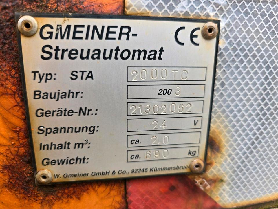 Rozmetač piesku/ Soli Salzstreuer Gmeiner STA 2000 C für Unimog UGN UGE 424 427 405 U300 U 300 400 500 MERCEDES-BENZ 218 219 318 323 423 427 327 430 429 430 435 Salzsilo Streuautomat Winterdienst: obrázok 10