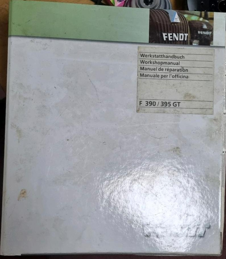 Werkstatthandbuch Fendt GT 395 390 Geräteträger - Univerzálny diel pre Komunálne/ Špeciálne stroje: obrázok 1 Werkstatthandbuch Fendt GT 395 390 Geräteträger - Univerzálny diel pre Komunálne/ Špeciálne stroje: obrázok 1