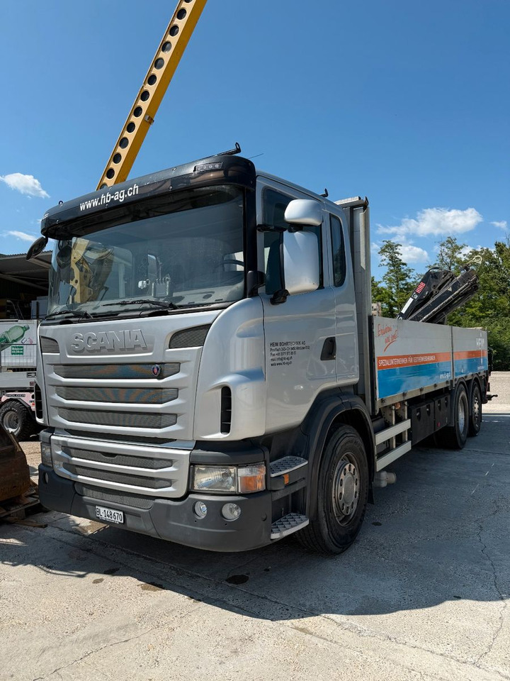Scania G440 Brücke mit Ladekran - Valníkový/ Plošinový nákladný automobil, Auto s hydraulickou rukou: obrázok 2 Scania G440 Brücke mit Ladekran - Valníkový/ Plošinový nákladný automobil, Auto s hydraulickou rukou: obrázok 2