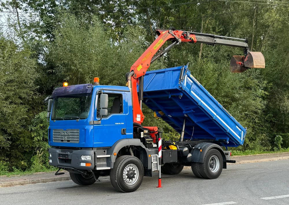 Sklápač MAN * MAN 18 280 * Kiper Wywrotka * 4x4 * HDS Palfinger  120 STAN BARDZO DOBRY * Sprowadzony: obrázok 16