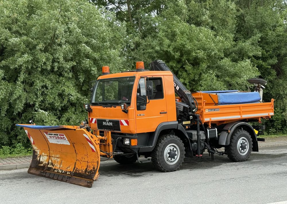 MAN * MAN LE 10.220 *Kiper Wywrotka * 4x4 * Pług Piaskarka * Zimowe Utrzymanie * Sprowadzony * HDS MKG * - Sklápač: obrázok 1 MAN * MAN LE 10.220 *Kiper Wywrotka * 4x4 * Pług Piaskarka * Zimowe Utrzymanie * Sprowadzony * HDS MKG * - Sklápač: obrázok 1