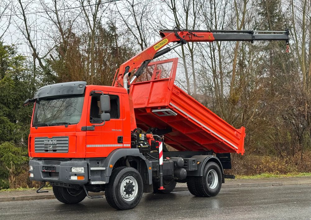 MAN * TGM 18-280 MAN 4x4 HDS Palfinger PK10500 * Kiper Wywrotka * Bardzo Dobry Stan - Sklápač: obrázok 1 MAN * TGM 18-280 MAN 4x4 HDS Palfinger PK10500 * Kiper Wywrotka * Bardzo Dobry Stan - Sklápač: obrázok 1