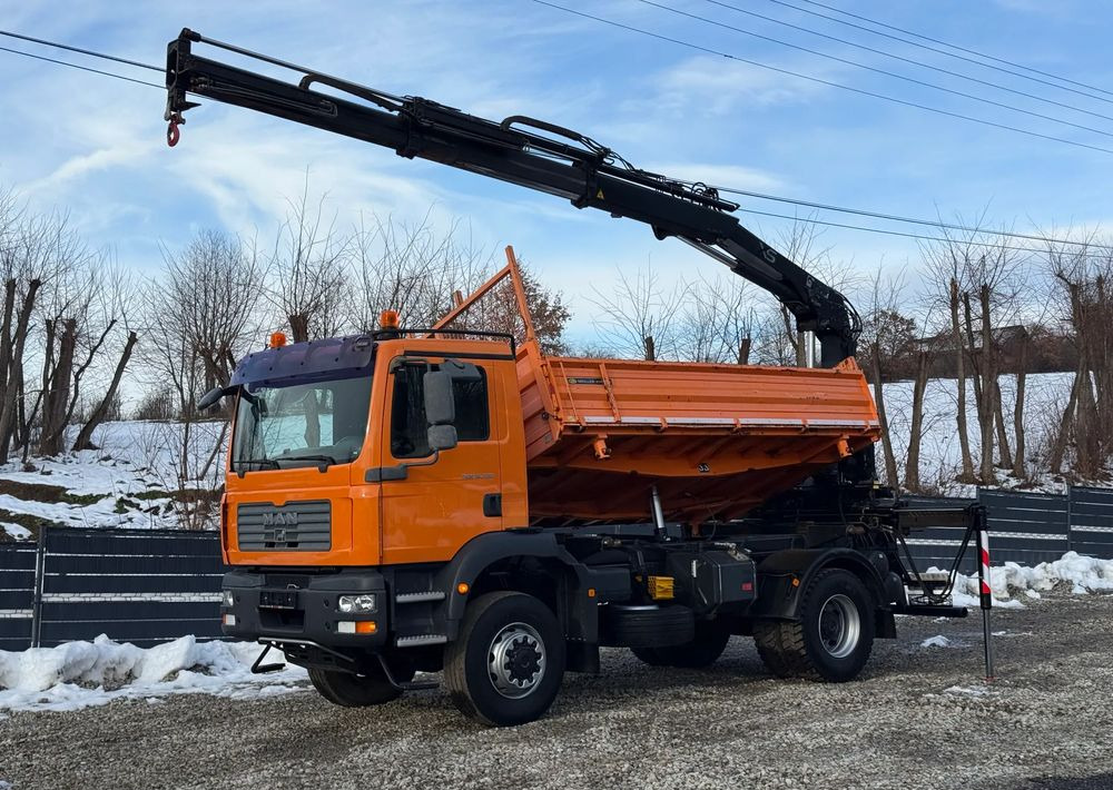 MAN * TGM 18-330 MAN 4x4 HDS Hiab 122 * Kiper Wywrotka * Bardzo Dobry Stan - Sklápač: obrázok 1 MAN * TGM 18-330 MAN 4x4 HDS Hiab 122 * Kiper Wywrotka * Bardzo Dobry Stan - Sklápač: obrázok 1