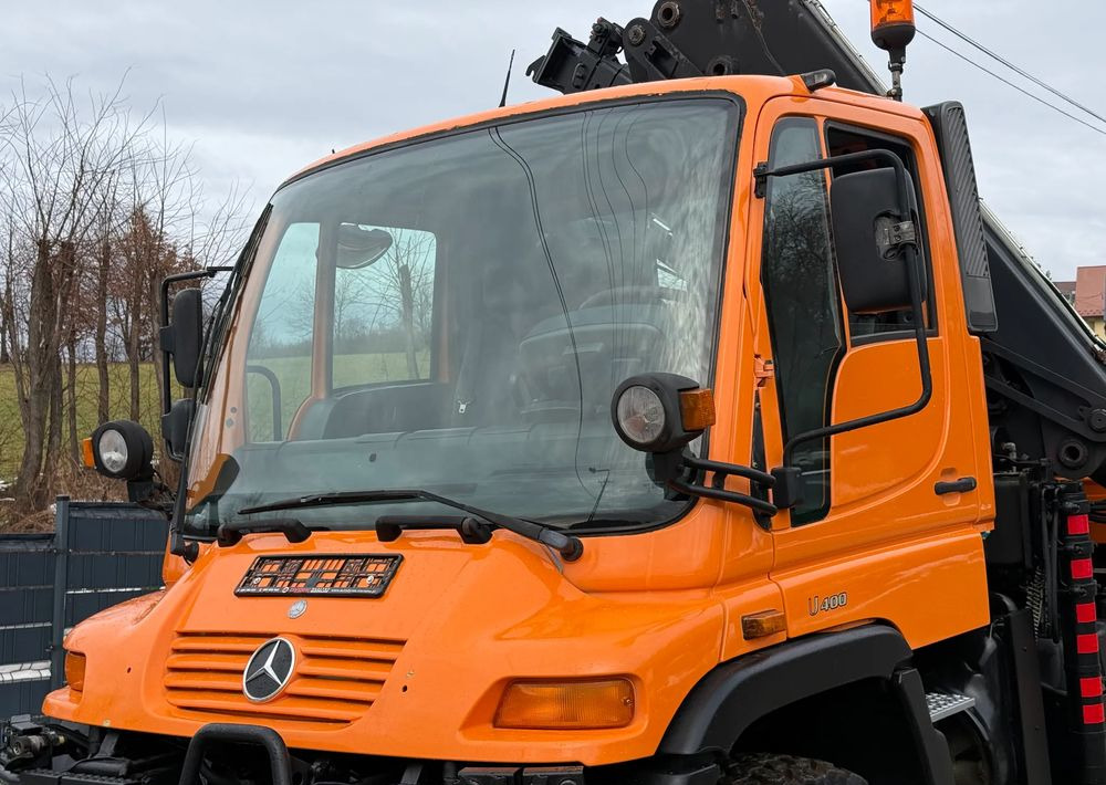 Mercedes-Benz * Mercedes Unimog U 400 * HDS HIAB 166 * Specjalny * Energetyka * Kosz do HDS * Stan Idealny - Valníkový/ Plošinový nákladný automobil, Auto s hydraulickou rukou: obrázok 4 Mercedes-Benz * Mercedes Unimog U 400 * HDS HIAB 166 * Specjalny * Energetyka * Kosz do HDS * Stan Idealny - Valníkový/ Plošinový nákladný automobil, Auto s hydraulickou rukou: obrázok 4