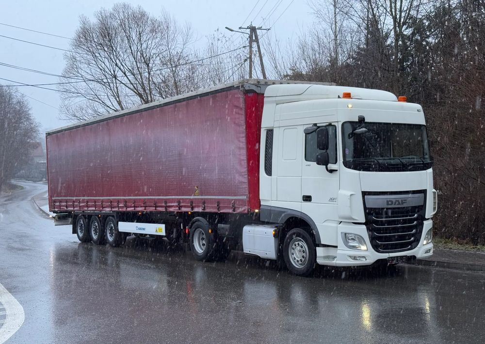 DAF * Zestaw * DAF 106 Euro 6 + Naczepa Krone * Bardzo Dobry Stan - Ťahač, Plachtový náves: obrázok 2 DAF * Zestaw * DAF 106 Euro 6 + Naczepa Krone * Bardzo Dobry Stan - Ťahač, Plachtový náves: obrázok 2