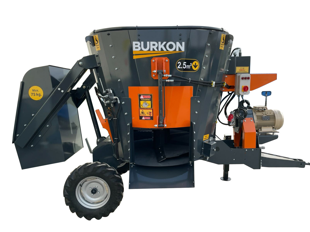 Burkon 2.5m3 Çekilir (380V) Dikey Yem Karma Makinesi ( BK-F250 ) - Kŕmny voz: obrázok 1 Burkon 2.5m3 Çekilir (380V) Dikey Yem Karma Makinesi ( BK-F250 ) - Kŕmny voz: obrázok 1