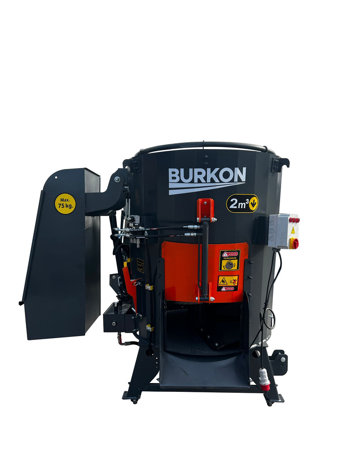 Burkon 2m3 Sabit Elektrikli Ve Kepçeli (380V) Dikey Yem Karma Makinesi - Kŕmny voz: obrázok 1 Burkon 2m3 Sabit Elektrikli Ve Kepçeli (380V) Dikey Yem Karma Makinesi - Kŕmny voz: obrázok 1