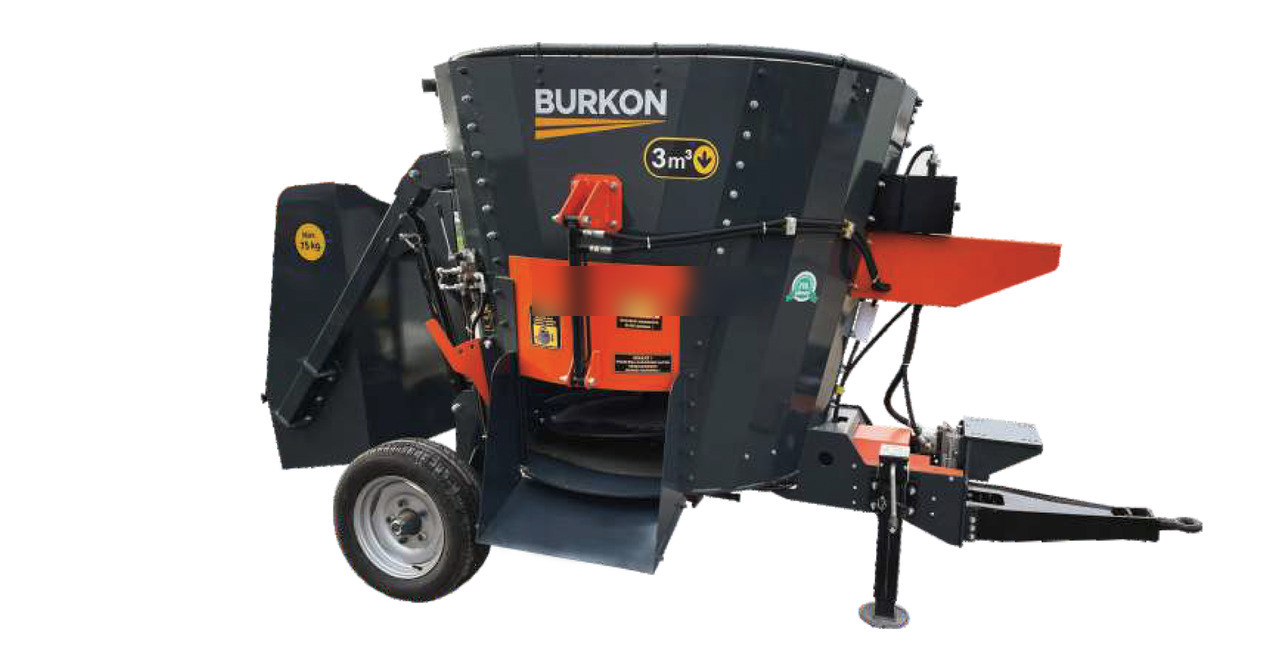 Burkon 3m3 Çekilir (380V) Dikey Yem Karma Makinesi ( BK-F300 ) - Kŕmny voz: obrázok 1 Burkon 3m3 Çekilir (380V) Dikey Yem Karma Makinesi ( BK-F300 ) - Kŕmny voz: obrázok 1