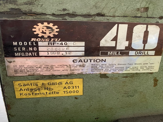 STÄNDERBOHRMASCHINE RF-40HC - Tlačiarenský stroj: obrázok 4 STÄNDERBOHRMASCHINE RF-40HC - Tlačiarenský stroj: obrázok 4