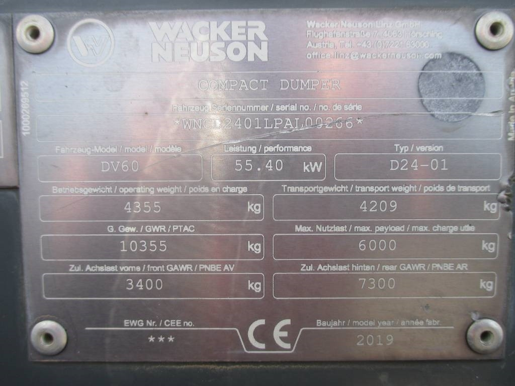 Mini damper Wacker Neuson DV 60: obrázok 13