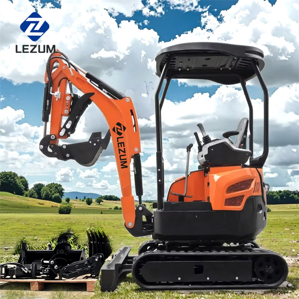 LEZUM DY18 Mini Excavator Digger Miniexcavadora EPA Kubota Engine Mini Excavator For Sale With Mini Excavator Attachment Set - Pásové rýpadlo: obrázok 3 LEZUM DY18 Mini Excavator Digger Miniexcavadora EPA Kubota Engine Mini Excavator For Sale With Mini Excavator Attachment Set - Pásové rýpadlo: obrázok 3
