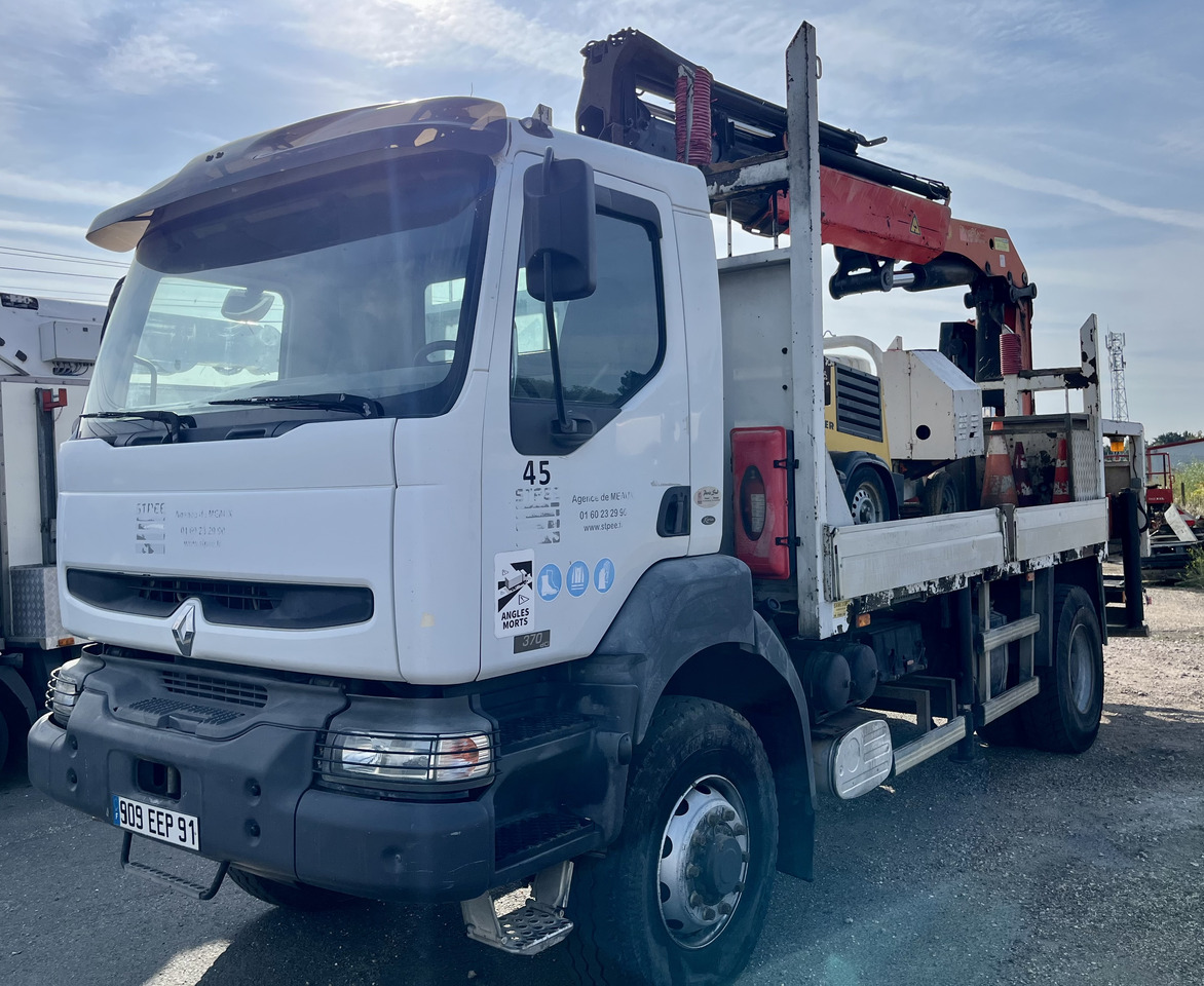 RENAULT Kerax 370dci 4x4 plateau grue Palfinger pk29002 - Valníkový/ Plošinový nákladný automobil, Auto s hydraulickou rukou: obrázok 1 RENAULT Kerax 370dci 4x4 plateau grue Palfinger pk29002 - Valníkový/ Plošinový nákladný automobil, Auto s hydraulickou rukou: obrázok 1