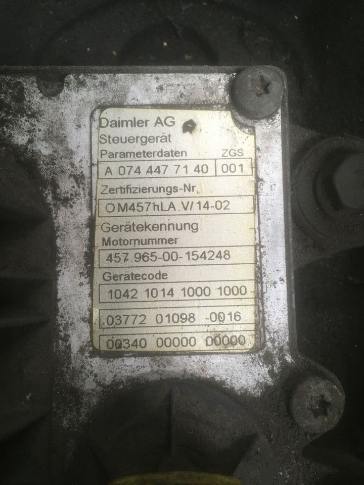 Mercedes-Benz Mercedes Motor OM 457 HLA 457HLA Euro 5 Citaro LE Bj. 2008 457.965 - Motor pre Autobus: obrázok 4 Mercedes-Benz Mercedes Motor OM 457 HLA 457HLA Euro 5 Citaro LE Bj. 2008 457.965 - Motor pre Autobus: obrázok 4