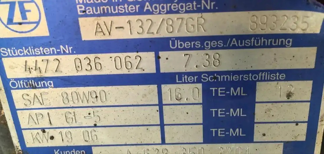 Zadná náprava pre Autobus ZF Hinterachse Axis ZF AV 132/87 7,38 Citaro Setra 4472036062 Achse Mercedes Por: obrázok 6 Zadná náprava pre Autobus ZF Hinterachse Axis ZF AV 132/87 7,38 Citaro Setra 4472036062 Achse Mercedes Por: obrázok 6