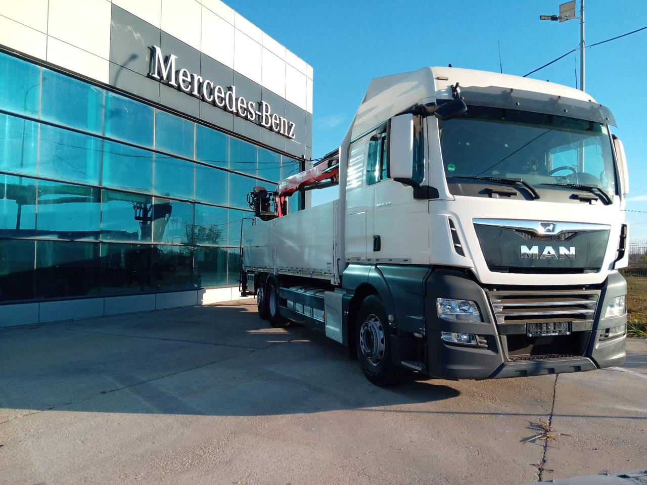 MAN TGX 26.460 6×2, Palfinger Crane PK 18001L - Valníkový/ Plošinový nákladný automobil, Auto s hydraulickou rukou: obrázok 1 MAN TGX 26.460 6×2, Palfinger Crane PK 18001L - Valníkový/ Plošinový nákladný automobil, Auto s hydraulickou rukou: obrázok 1