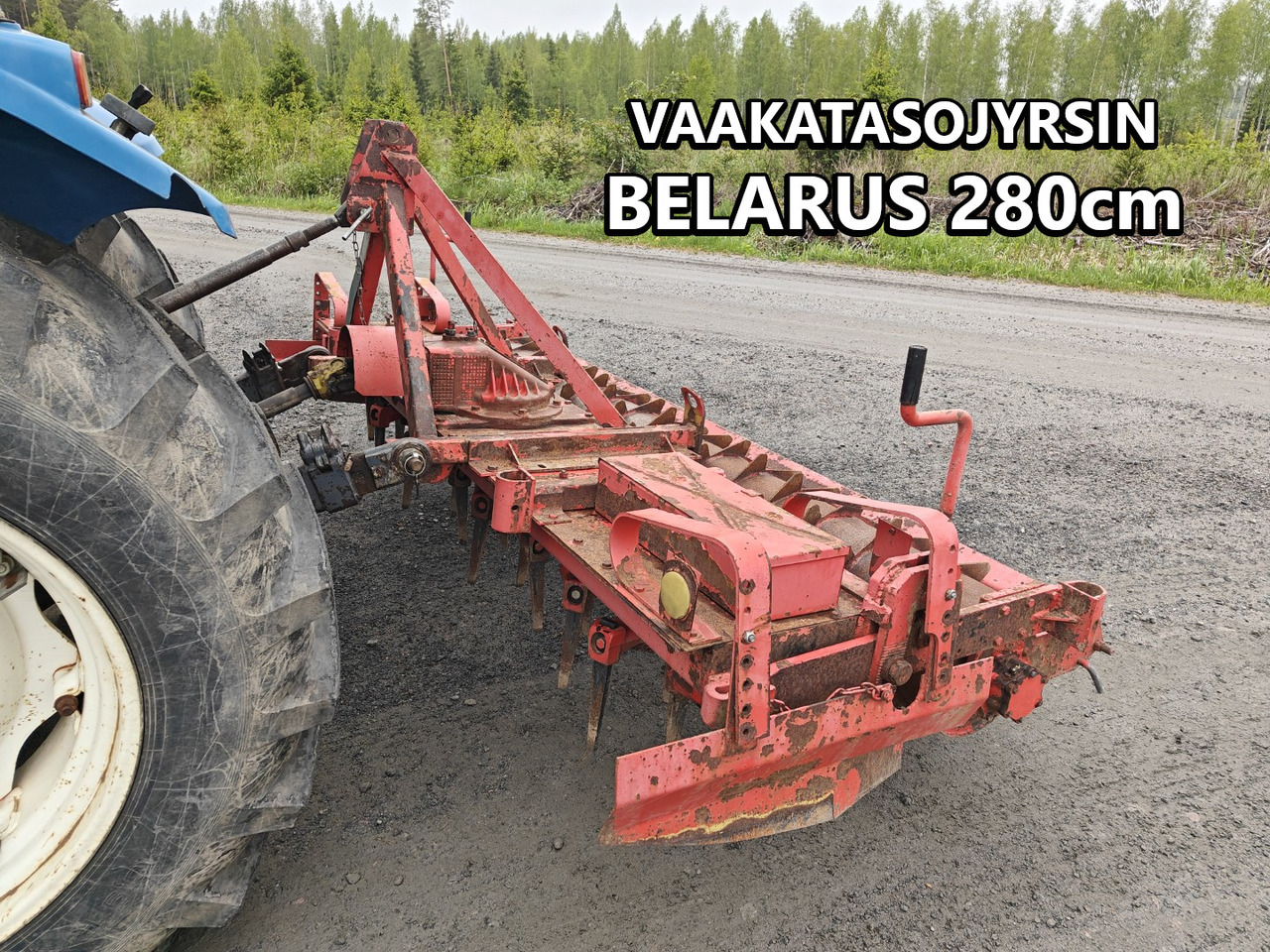 Belarus 280cm vaakatasojyrsin haineväpakkerilla, katso video! - Rotačné brány: obrázok 1 Belarus 280cm vaakatasojyrsin haineväpakkerilla, katso video! - Rotačné brány: obrázok 1