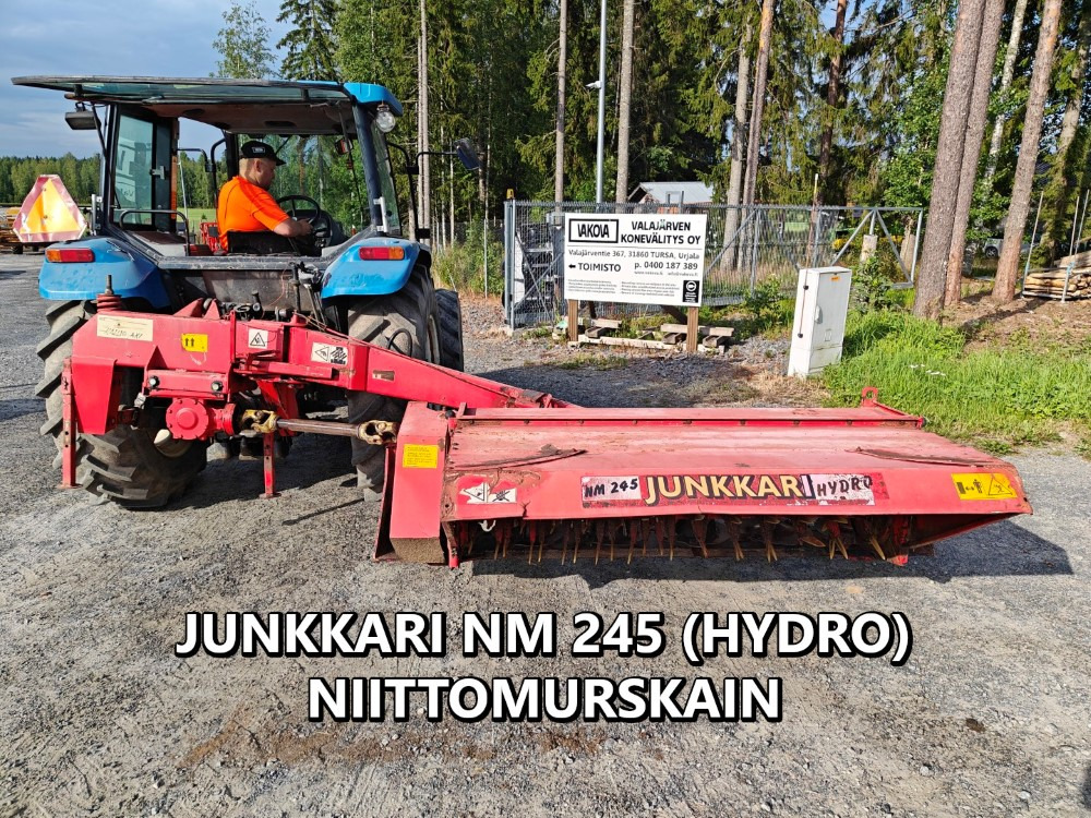 Junkkari Niittomurskain NM245NS Hydro, katso video! - Kladivkový mulčovač: obrázok 1 Junkkari Niittomurskain NM245NS Hydro, katso video! - Kladivkový mulčovač: obrázok 1
