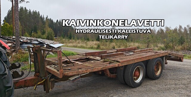 Koneenkuljetuslavetti - hydraulinen - VIDEO - Poľnohospodársky príves: obrázok 1 Koneenkuljetuslavetti - hydraulinen - VIDEO - Poľnohospodársky príves: obrázok 1