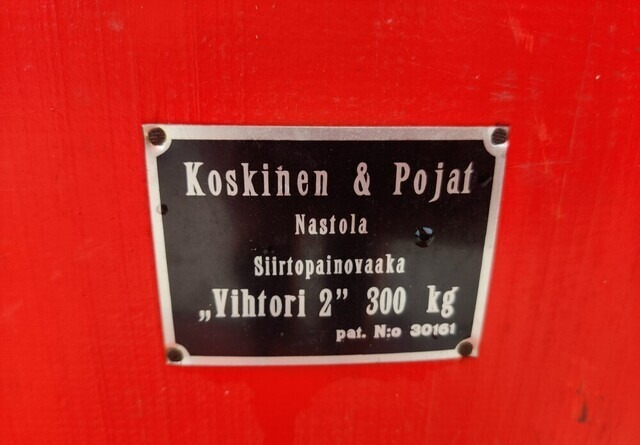 Vihtori 2 siirtopainovaaka - Posklizňové stroj: obrázok 3 Vihtori 2 siirtopainovaaka - Posklizňové stroj: obrázok 3