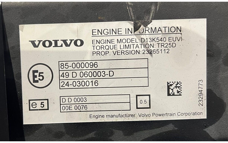 Motor Volvo D13K540 K5: obrázok 7