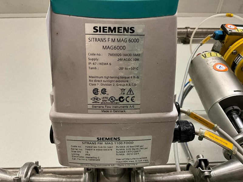SIMENS Sitrans F M Mag Mag 6000 - Potravinársky stroj: obrázok 4 SIMENS Sitrans F M Mag Mag 6000 - Potravinársky stroj: obrázok 4