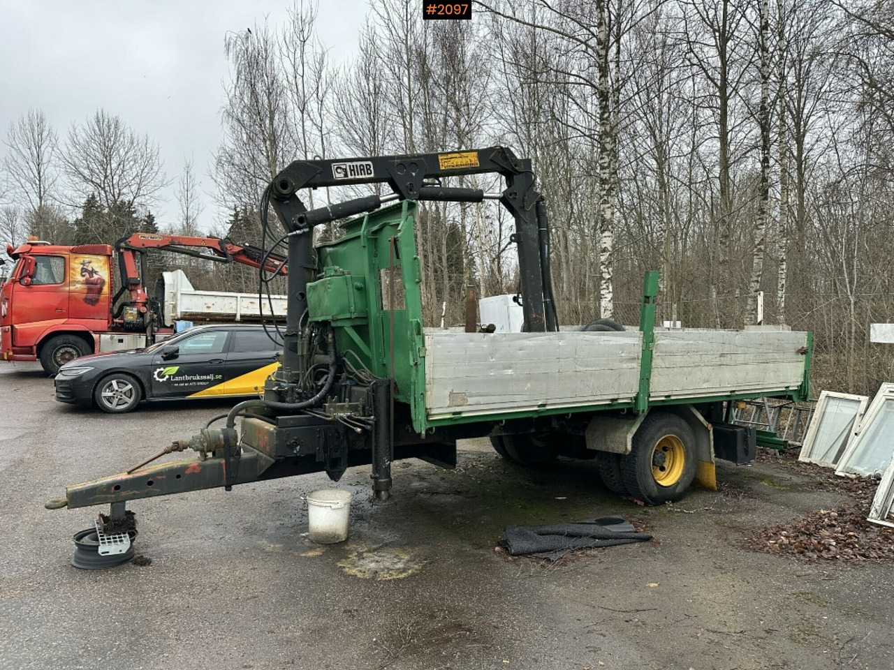 Crane Trailer, Hiab 445AW - Plošinový/ Valníkový príves: obrázok 2 Crane Trailer, Hiab 445AW - Plošinový/ Valníkový príves: obrázok 2