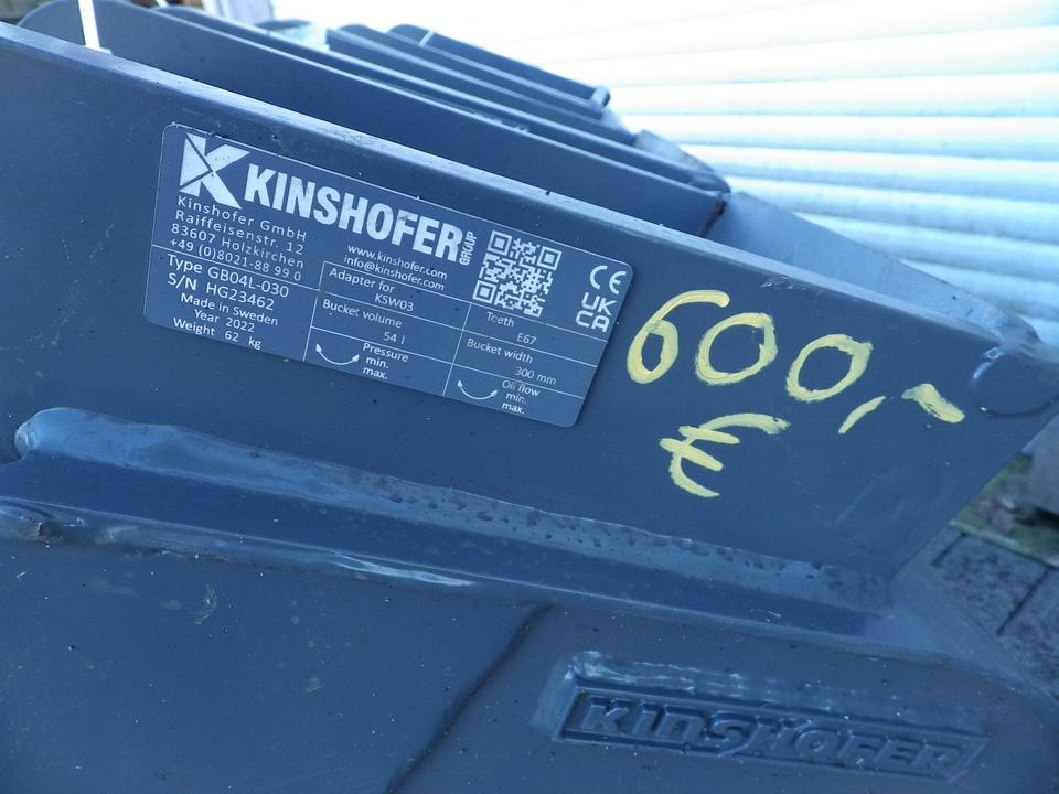 Kinshofer Tieflöffel MS03 300 mm GÜNSTIG - Lyžica pre rýpadlo pre Stavebné stroje: obrázok 5 Kinshofer Tieflöffel MS03 300 mm GÜNSTIG - Lyžica pre rýpadlo pre Stavebné stroje: obrázok 5