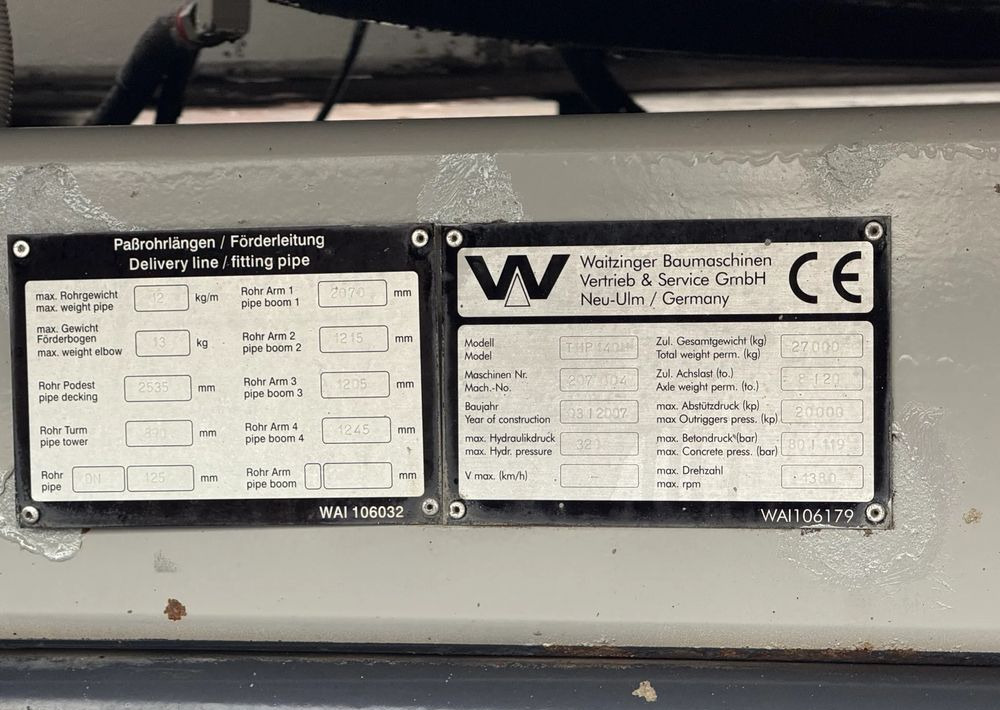 Autočerpadlo Mercedes-Benz ACTROS 2636 6X4 36 M WAITZINGER: obrázok 17