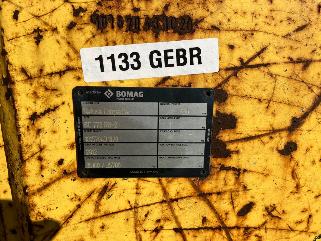 BOMAG DE BC 772 RB-2 Stage IIIa/Tier 3 - Kompaktor: obrázok 5 BOMAG DE BC 772 RB-2 Stage IIIa/Tier 3 - Kompaktor: obrázok 5