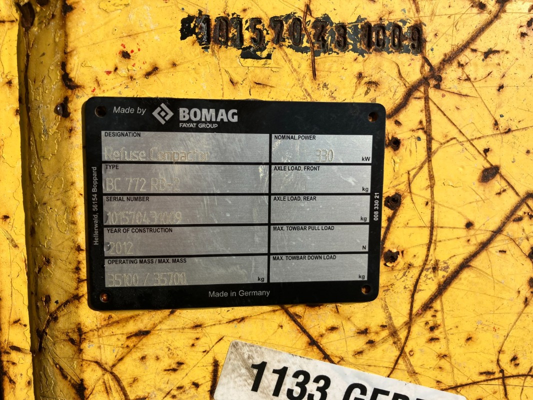 BOMAG DE BC 772 RB-2 Stage IIIa/Tier 3 - Kompaktor: obrázok 3 BOMAG DE BC 772 RB-2 Stage IIIa/Tier 3 - Kompaktor: obrázok 3