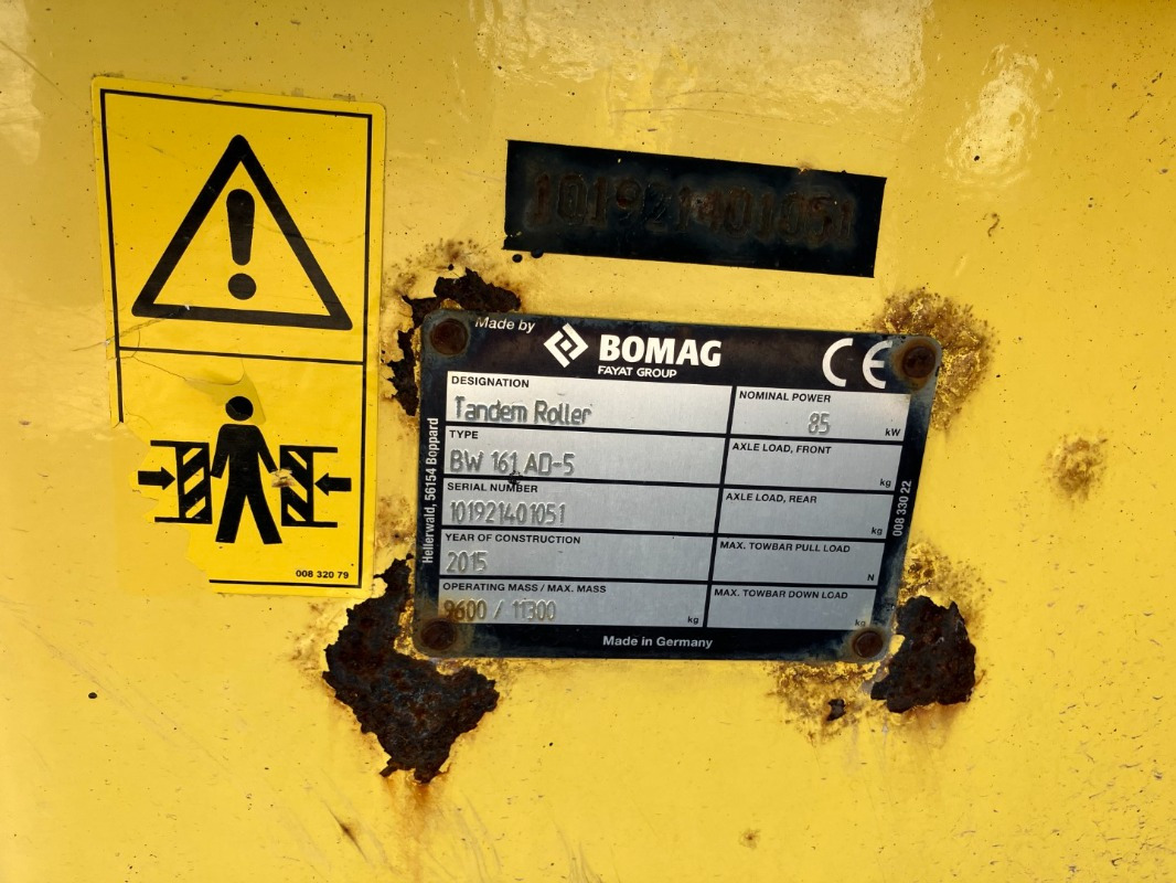 BOMAG DE BW 161 AD-5 Stage IIIb/Tier 4i - Cestný valec: obrázok 2 BOMAG DE BW 161 AD-5 Stage IIIb/Tier 4i - Cestný valec: obrázok 2