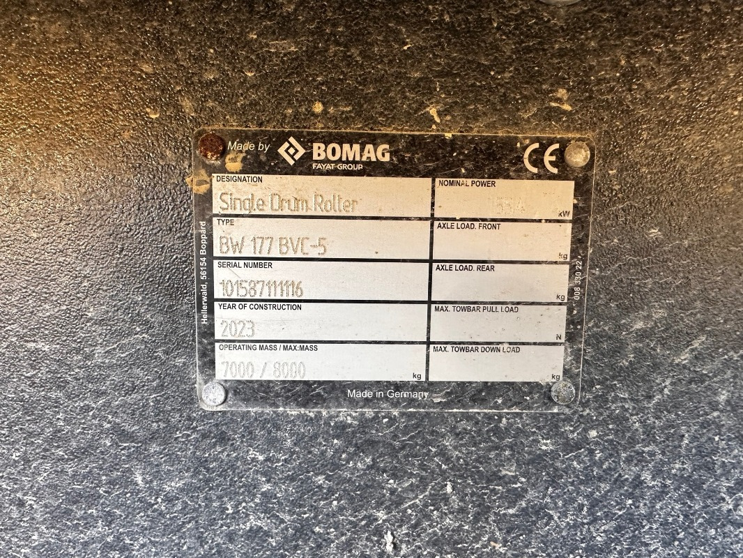 BOMAG DE BW 177 BVC-5 Stage V/Tier 4f - Kompaktor: obrázok 2 BOMAG DE BW 177 BVC-5 Stage V/Tier 4f - Kompaktor: obrázok 2