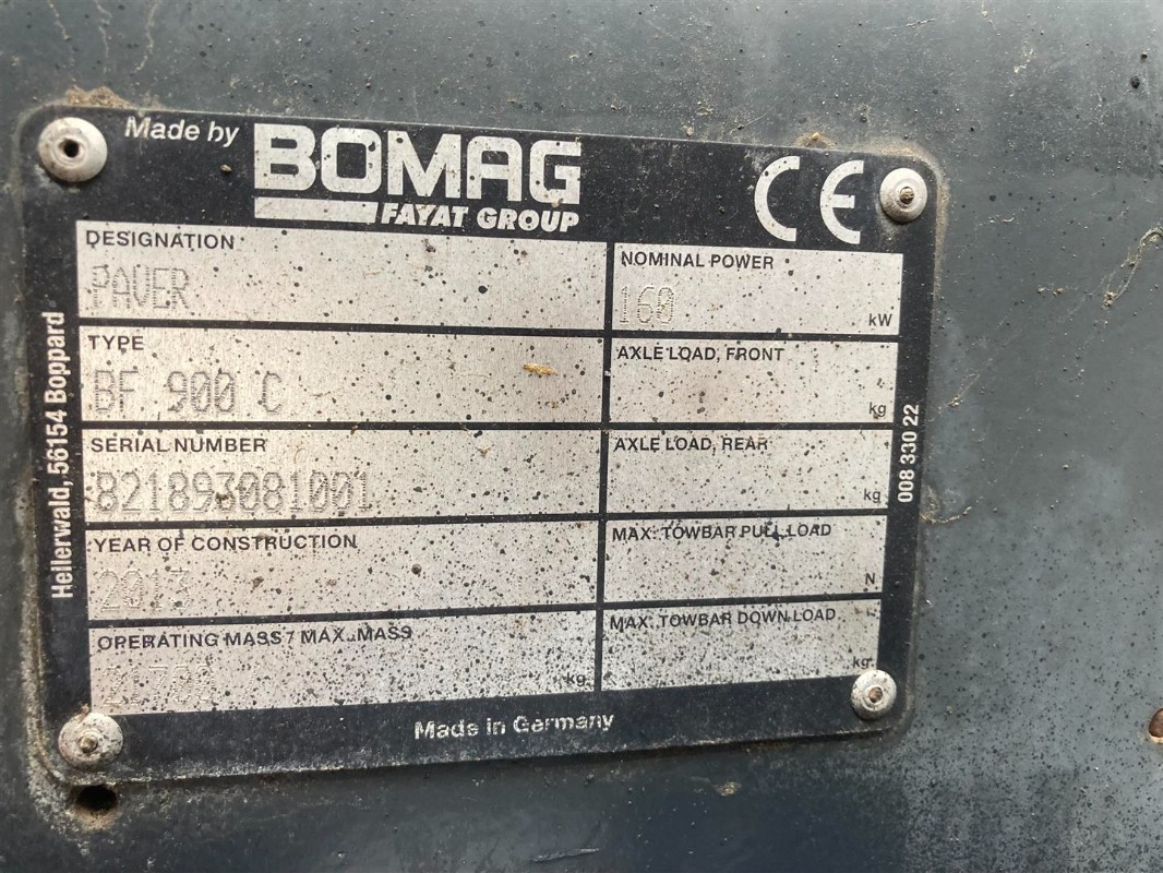 BOMAG IT BF 900 C S500 Stage IIIb/Tier 4i - Finišer: obrázok 2 BOMAG IT BF 900 C S500 Stage IIIb/Tier 4i - Finišer: obrázok 2