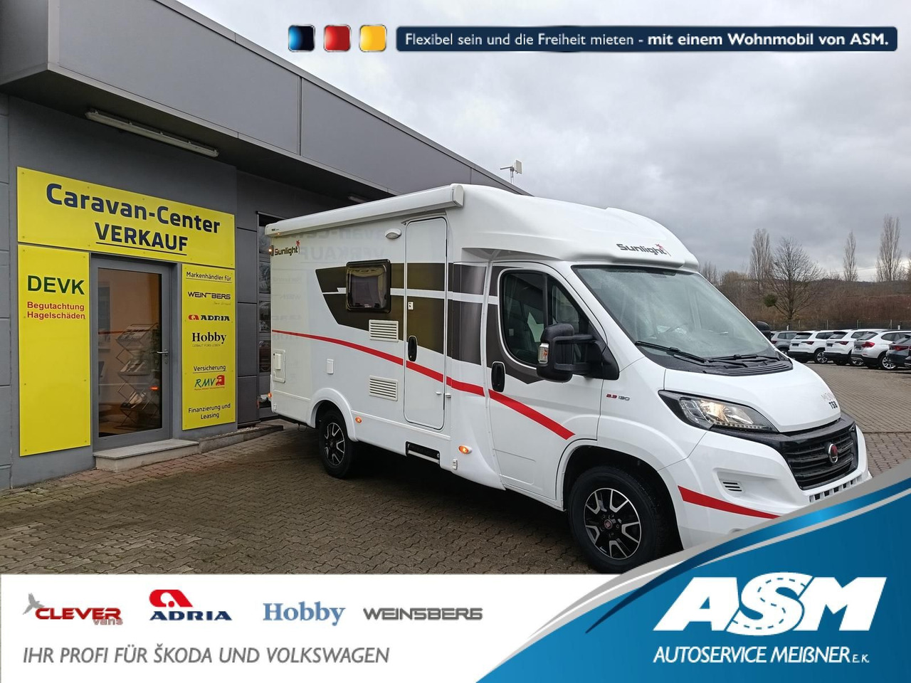 Sunlight T 58*MARKISE*SOLAR*SAT*TV*ROLLER TRÄGER - Polointegrované obytné auto: obrázok 1 Sunlight T 58*MARKISE*SOLAR*SAT*TV*ROLLER TRÄGER - Polointegrované obytné auto: obrázok 1